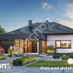 Dom pod złotokapem 2 (GE) - parterowy układ z dużą kuchnią i wygodną częścią prywatną